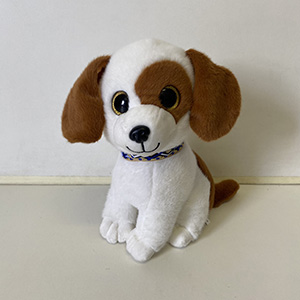 Perrito blanco/cafe 25cm