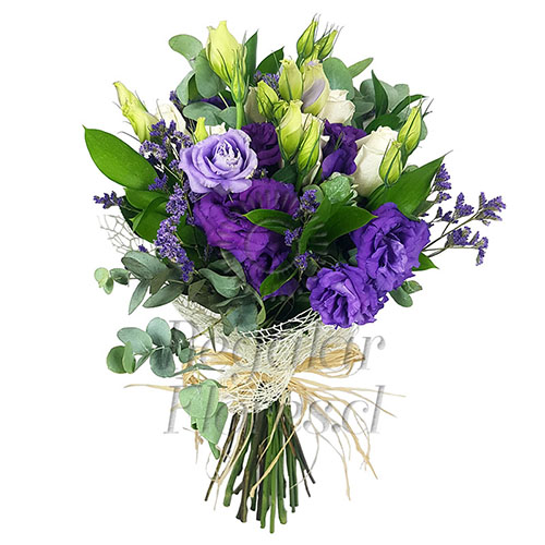 Ramo Lisianthus y Rosas | Regalar Flores, Envio de flores, desayunos y regalos a domicilio