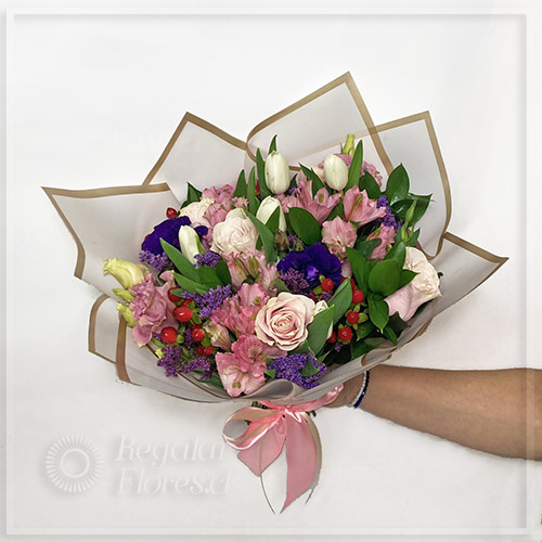 Ramo mixto tulipanes y rosas | Regalar Flores, Envio de flores, desayunos y regalos a domicilio