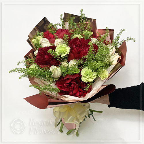 Ramo Peonias Deluxe | Regalar Flores, Envio de flores, desayunos y regalos a domicilio