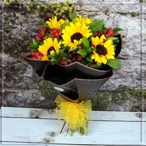 Ramo girasoles y alstroemerias | Regalar Flores, Envio de flores, desayunos y regalos a domicilio
