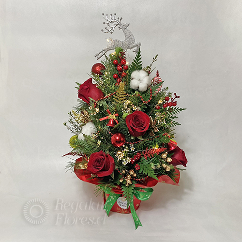 Arbol Navidad de rosas