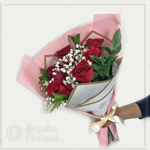 RAMO 6 ROSAS ROJAS | Regalar Flores, Envio de flores, desayunos y regalos a domicilio