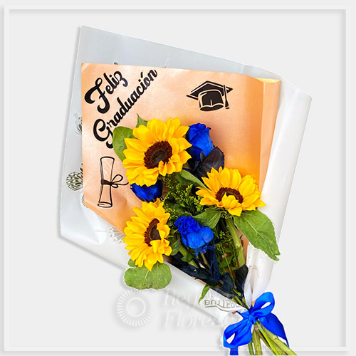 RAMO GRADUACIÓN ROSAS Y GIRASOLES | Regalar Flores, Envio de flores, desayunos y regalos a domicilio