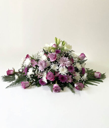 Cojín Condolencias en tonos rosados