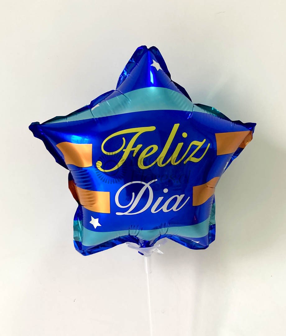 Globo feliz dia azul