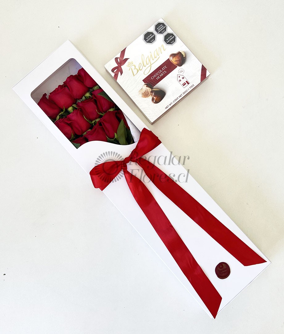 Caja 12 rosas + belgian 200gr_3